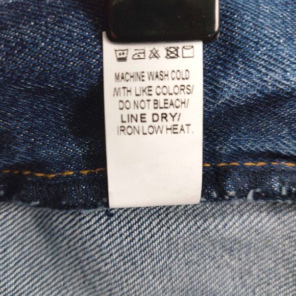 Grace & Emma Women’s Sz 4 Distressed Bootcut Jeans Blue High Rise Stretch Denim - Picture 10 of 13